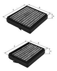 UNIFLUX FILTERS xck430 -  Фильтр воздуха в салоне